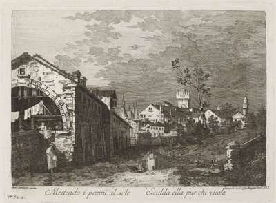 Vaatteiden pukeminen... tekijältä Fabio Berardi after Canaletto