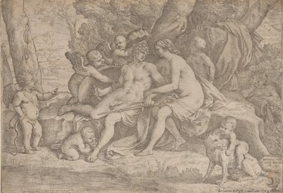 Mars ja Venus, 1635-49. tekijältä Fabrizio Chiari