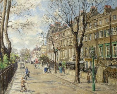 Cheyne Walk, huhtikuu 1939, 1943 tekijältä Fairlie Harmar