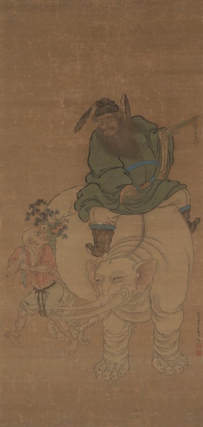 Zhong Kui Riding an Elephant tekijältä Fan Yi