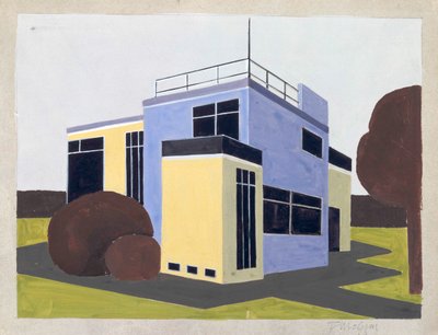 Omakotitalosuunnittelu, 1923. tekijältä Farkas Molnar