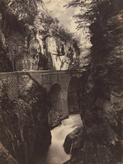 Tie Eaux-Chaudes, Pyrenees recto, c. 1855. tekijältä Farnham Maxwell Lyte