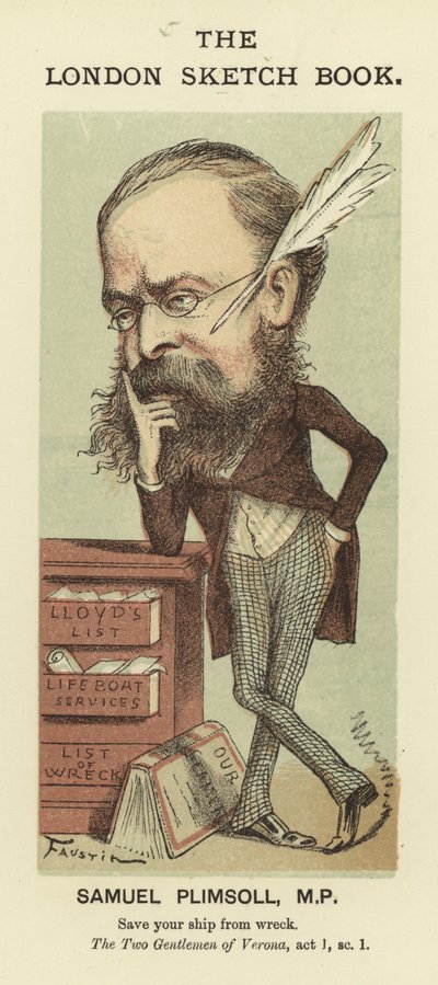 Samuel Plimsollin karikatyyri tekijältä Faustin