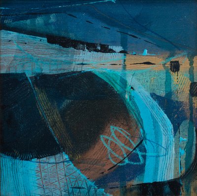 Across the Open Downland, 2019 (akryyli kankaalle) tekijältä Faye Bridgwater