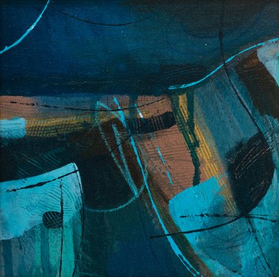 Tutki uusia laitumia, 2019 (akryyli kankaalle) tekijältä Faye Bridgwater