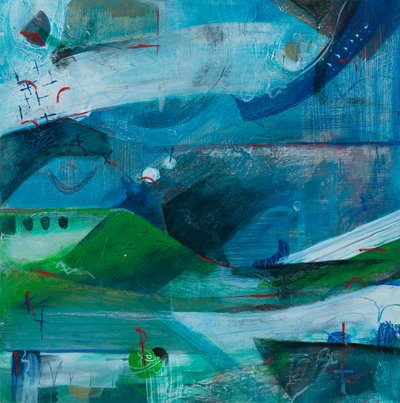 Flying High, 2019 (akryyli kankaalle) tekijältä Faye Bridgwater