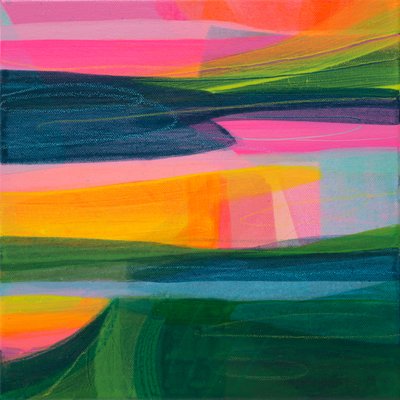 Sytytä liekit itsessäsi, 2021 (akryyli kankaalle) tekijältä Faye Bridgwater