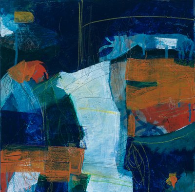 Liitupolku, 2018 (akryyli kankaalle) tekijältä Faye Bridgwater