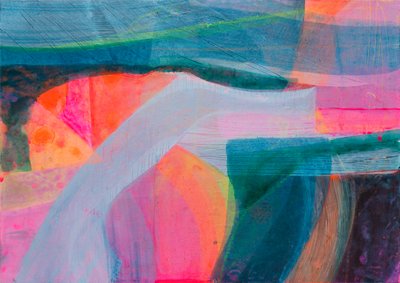 Rauhoittava näkymä, 2021 (akryyli kankaalle) tekijältä Faye Bridgwater