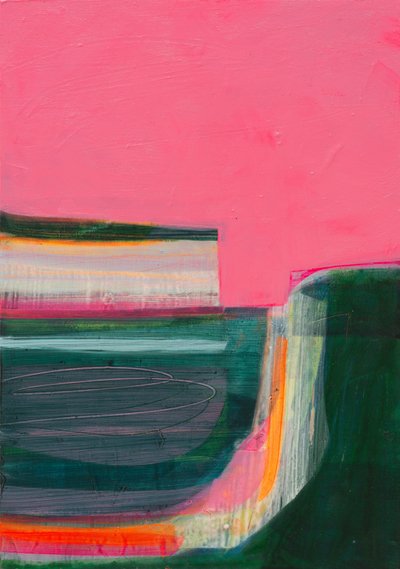 Lepopaikka, 2021 (akryyli kankaalle) tekijältä Faye Bridgwater