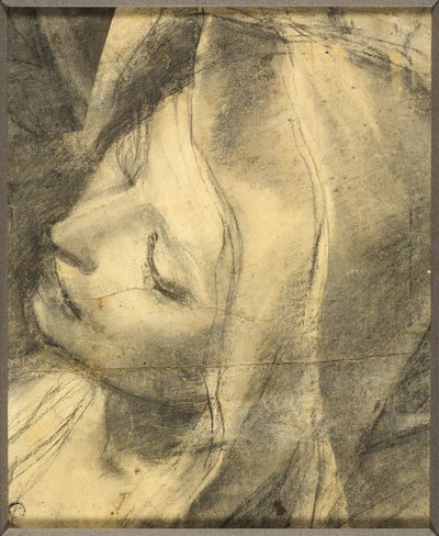 Pyörtyvän neitsyen pää: Pylvään pohja (kääntöpuoli). tekijältä Federico Barocci