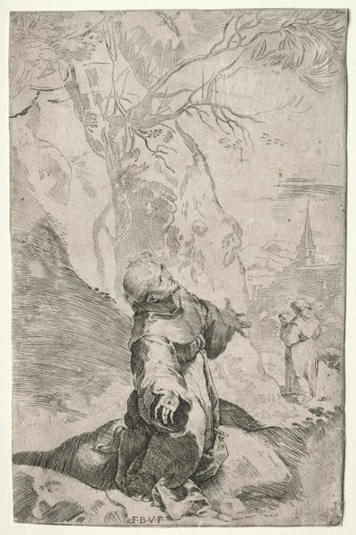 Pyhä Franciscus vastaanottamassa stigmat tekijältä Federico Barocci