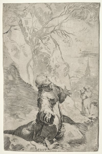 Pyhä Franciscus vastaanottamassa stigmat. tekijältä Federico Barocci