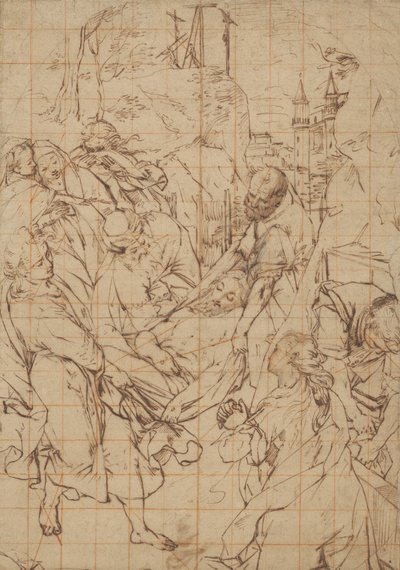 Kristuksen hautaaminen tekijältä Federico Barocci