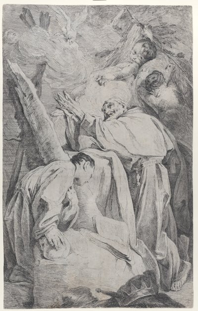 Siunatun Piero Gambacortin ekstaasi Pisasta, n. 1725-28. tekijältä Federico Bencovich