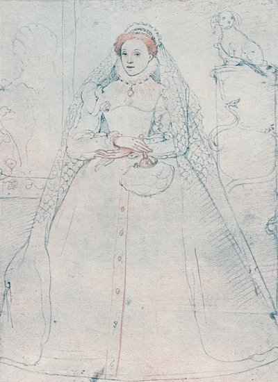 Elizabeth I, Englannin ja Irlannin kuningatar, 1575 tekijältä Federico Zuccaro