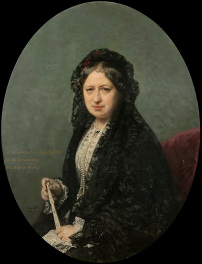 María Encarnación Cueto de Saavedra, Rivasin herttuattarena tekijältä Federico de Madrazo y Kuntz
