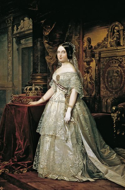 Espanjalaisen Isabella II:n muotokuva tekijältä Federico de Madrazo y Kuntz