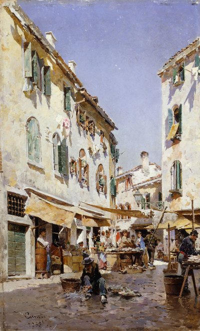 Katukohtaus, 1885 tekijältä Federico del Campo