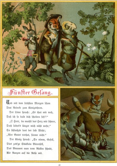 Reynard the Fox tai "Reineke Fuchs" tekijältä Fedor Alexis Flinzer