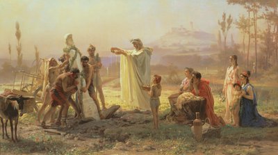 Hermeksen pyhitys, 1874 tekijältä Fedor Andreevich Bronnikov