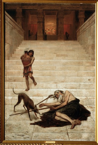 ""Lazaruksen herättäminen"" Feodor Bronnikovin (1827-1902) maalaus 1886 Alueellinen taidegalleria, Tver tekijältä Fedor Andreevich Bronnikov