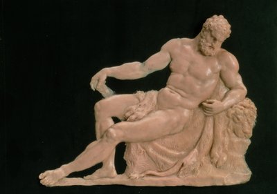 Herkules levossa, n.1806 (vaha liuskekivelle). tekijältä Fedor Petrovich Tolstoy
