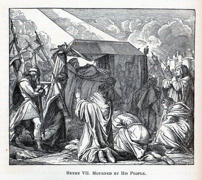 Henry VII:tä kansansa suremassa, 1882 tekijältä Fedor Reusche