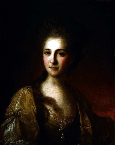 Tuntemattoman naisen muotokuva, n. 1770 (öljy kankaalle) tekijältä Fedor Stepanovich Rokotov