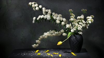Tyylikäs kukkien asetelma tekijältä Felice Angelino