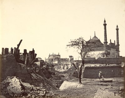 Patteri Begum Kotien lähellä. Sir Colin Campbellin toinen hyökkäys maaliskuussa 1858. tekijältä Felice Beato