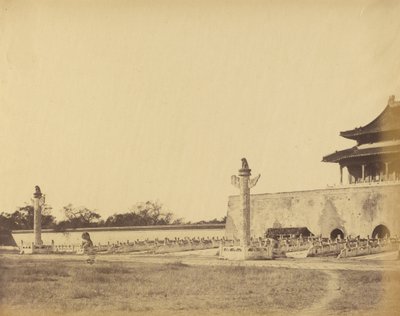 Sisäänkäynti Talvipalatsiin, Peking, lokakuu 1860 tekijältä Felice Beato