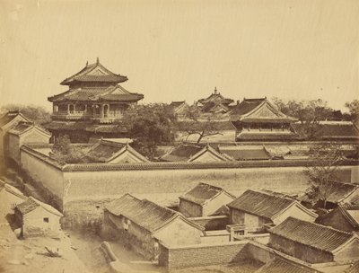 Ensimmäinen näkymä Pekingistä Antin-portilta kuvattuna, lokakuu 1860 tekijältä Felice Beato