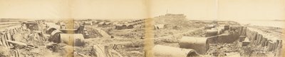 North Fort Takun sisätilat sen valloituksen jälkeen 21. elokuuta 1860 tekijältä Felice Beato