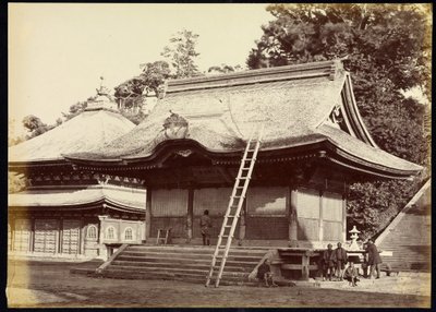 Kamakura, Hachimanin temppeli tekijältä Felice Beato