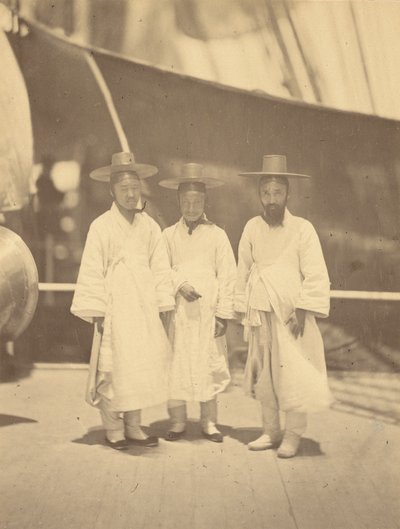 Korean virkamiesten haastattelu Colorado-aluksella tekijältä Felice Beato