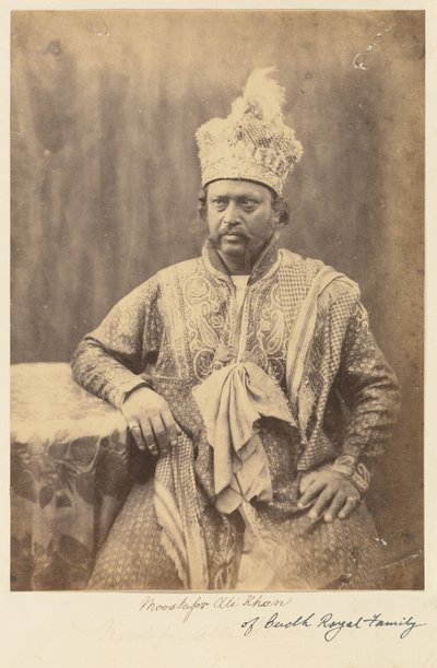 Moostafor Ali Khan Oudhin kuninkaallisesta perheestä tekijältä Felice Beato