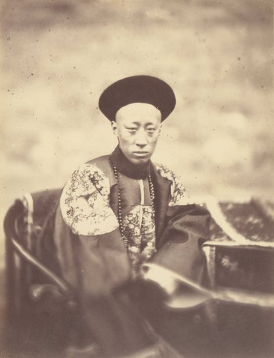 Muotokuva prinssi Kungista, Kiinan keisarin veljestä, joka allekirjoitti sopimuksen tekijältä Felice Beato