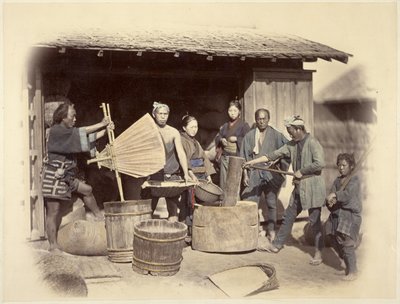 Riisin valmistus tekijältä Felice Beato