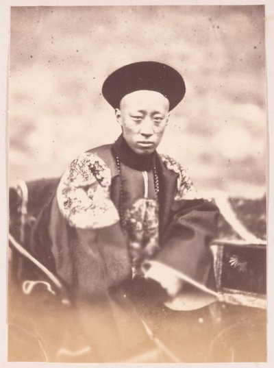 Prinssi Gong Q Kiinan netissä, 1860 tekijältä Felice Beato
