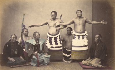Nion, japanilaisen Herculesin, edustajat tekijältä Felice Beato