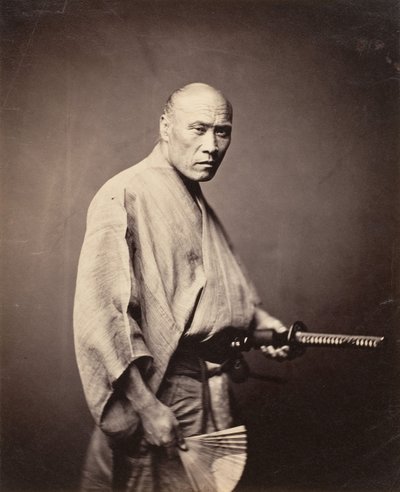 Samurai, Yokohama, 1864-65. tekijältä Felice Beato