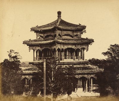 [Suuri keisarillinen palatsi (Yuan Ming Yuan) ennen palamista, Pekin, 18. lokakuuta 1860] tekijältä Felice Beato
