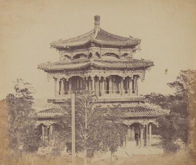 Suuri keisarillinen palatsi Yuen Min Yuen, Pekin, Ennen palamista, 18. lokakuuta 1860 tekijältä Felice Beato
