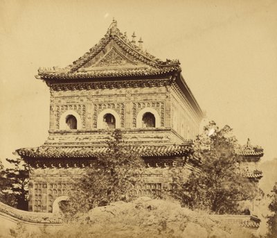 Suuri keisarillinen posliinipalatsi (Yuan Ming Yuan), Pekin, lokakuu 1860. tekijältä Felice Beato