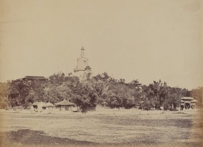 Suuri pagodi keisarillisessa talvipalatsissa Pekinissä, 29. lokakuuta 1860, 1860. tekijältä Felice Beato