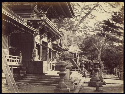 Hatchimanin temppeli, Kamakura tekijältä Felice Beato