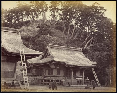 Hachimanin temppeli, Kamakura tekijältä Felice Beato