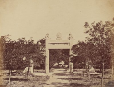 Hauta Palichianin lähellä, hyökkäyksen alkamispaikka 21. syyskuuta 1860 tekijältä Felice Beato