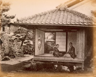 Tycoonin pysähdyspaikka Tocaido Hasan varrella, 1868. tekijältä Felice Beato
